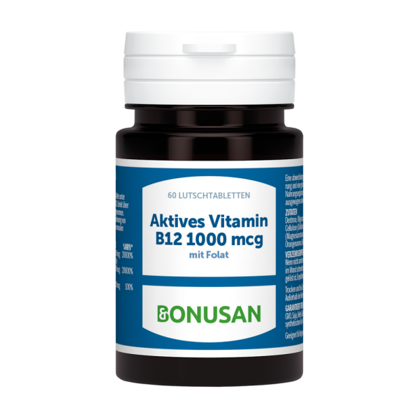 Vitamin B12 aktiv 1000mcg | Lutschtabletten 60 Stk.